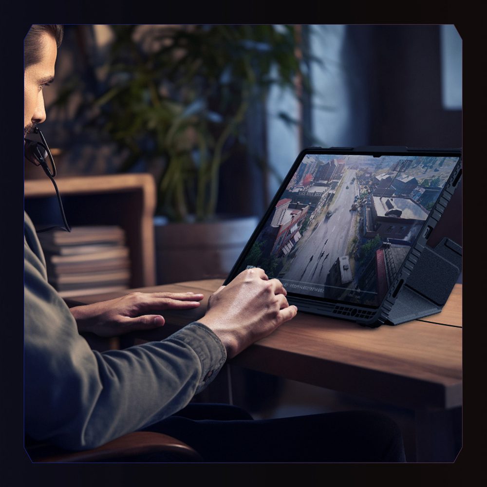 Nillkin Bumper Leather Case Pro case for Samsung Galaxy Tab S9+ - blackeng