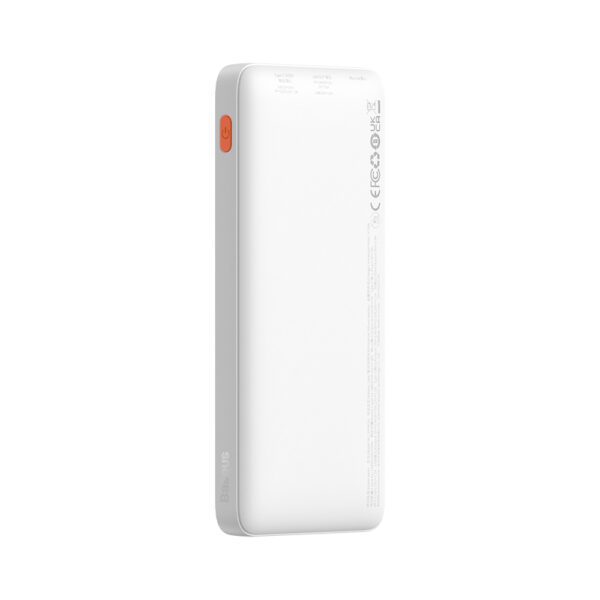 Baseus Airpow 20W 10000mAh Power Bank with Baseus Simple Series USB-A - USB-C 30 cm Cable - Whiteeng