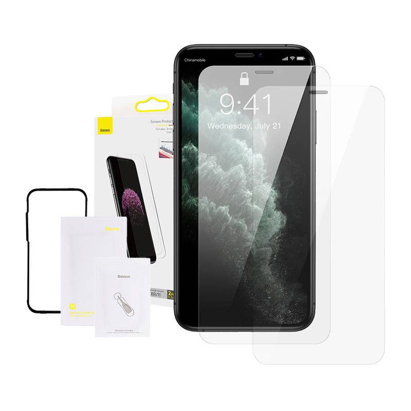 23586_6 Szkło hartowane 0.3mm Baseus do iPhone XR / 11 (2szt.)