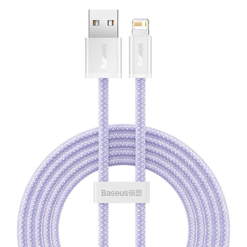 27117_1 Kabel USB do Lightning Baseus Dynamic 2, 2.4A, 2m (fioletowy)