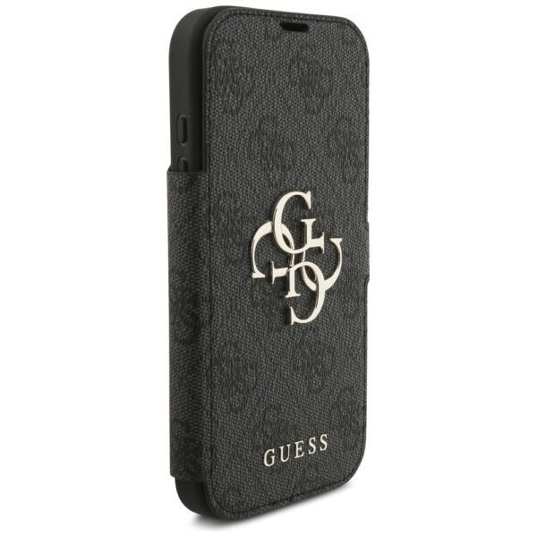 GUESS book case for IPHONE 17 Pro GUBKP17L4GMGGR (PU 4G Metal Logo) black