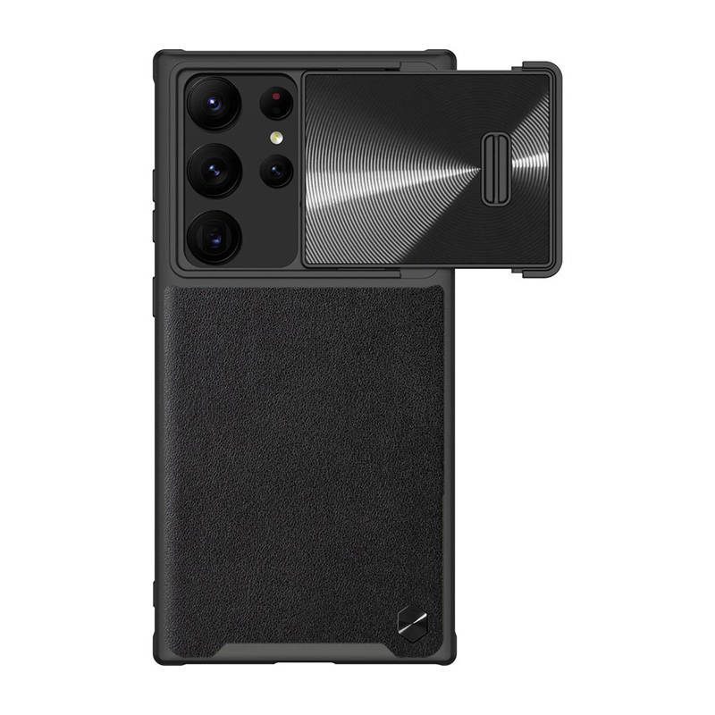 30194_1 Etui Nillkin CamShield Leather do Samsung Galaxy S23 Ultra (czarne)