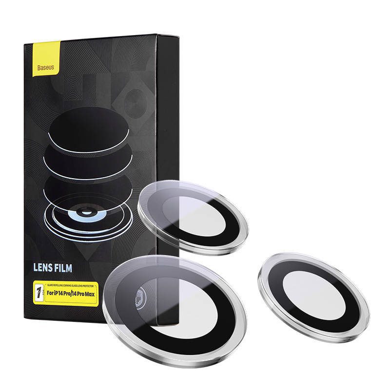 32366_2 Szkło hartowane na aparat Baseus Glare Repelling Corning do iPhone 14 Pro/14 Pro Max