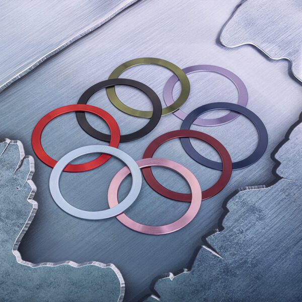 411368_oryg Metal Ring (2 in set) green