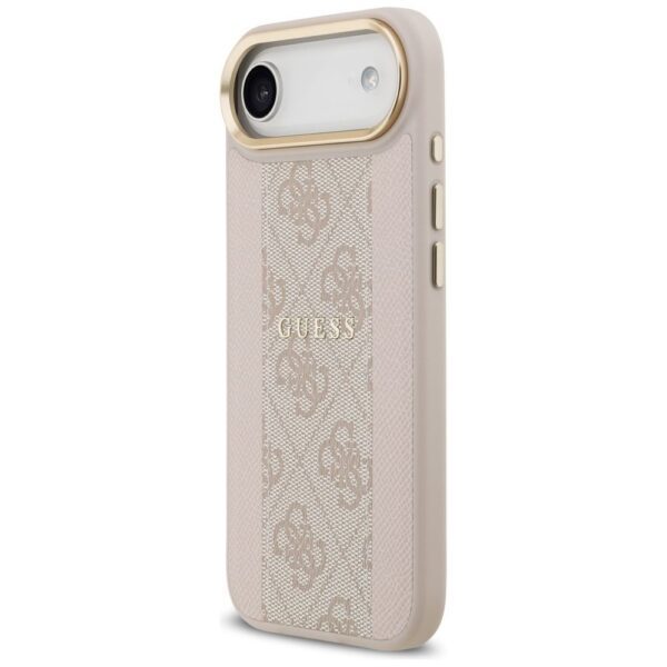 GUESS case for IPHONE 17 Air compatible with MagSafe GUHMP17MPG4SEMCP (PU W/ 4G Stripe) pink