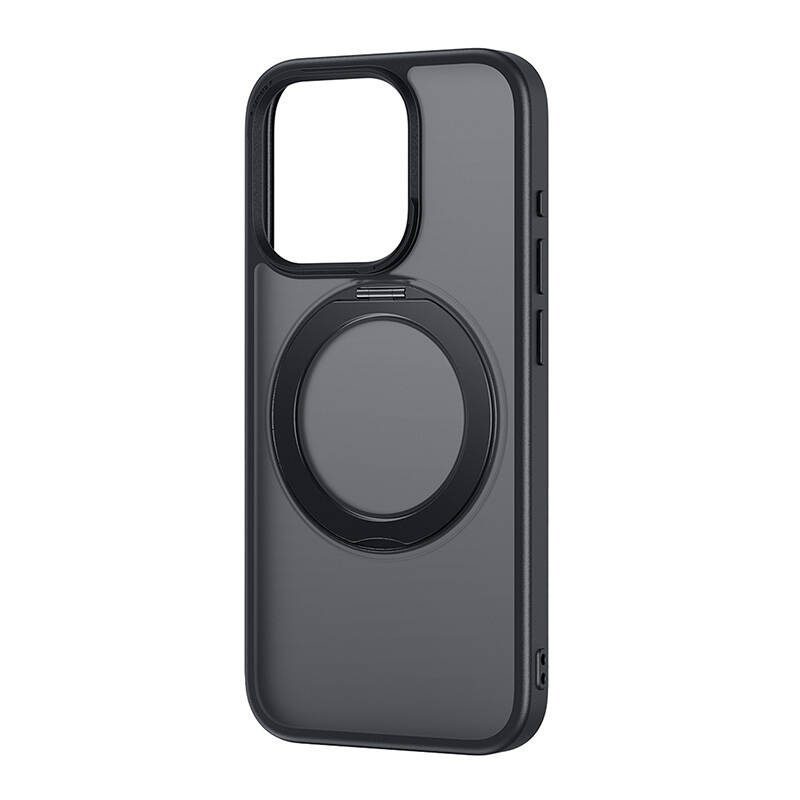 43060_4 Phone Case Baseus SkyRing Magnetic with Stand for iP 14 Pro Max + tempered-glass and cleaning kit (black)