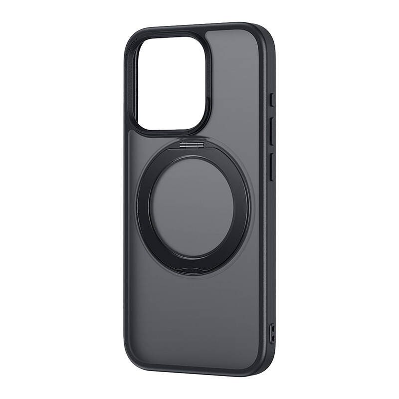 43069_5 Phone Case Baseus SkyRing Magnetic with Stand for iP 15 Pro + tempered-glass and cleaning kit (black)
