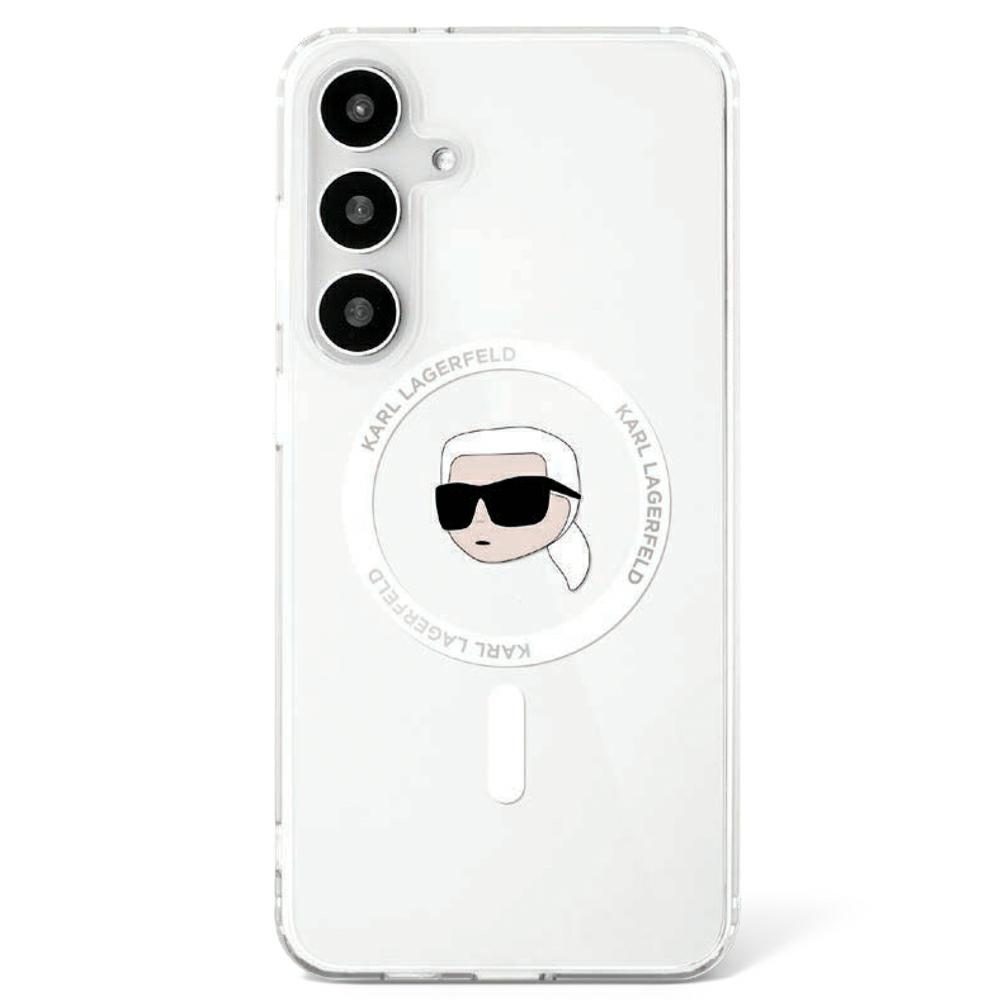437416_oryg Karl Lagerfeld HC Magnetic IML Metal K. Head case for Samsung Galaxy S25 white