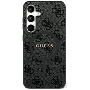 Guess HC Magnetic PU 4G Ring Classic Logo case for Samsung Galaxy S25 black