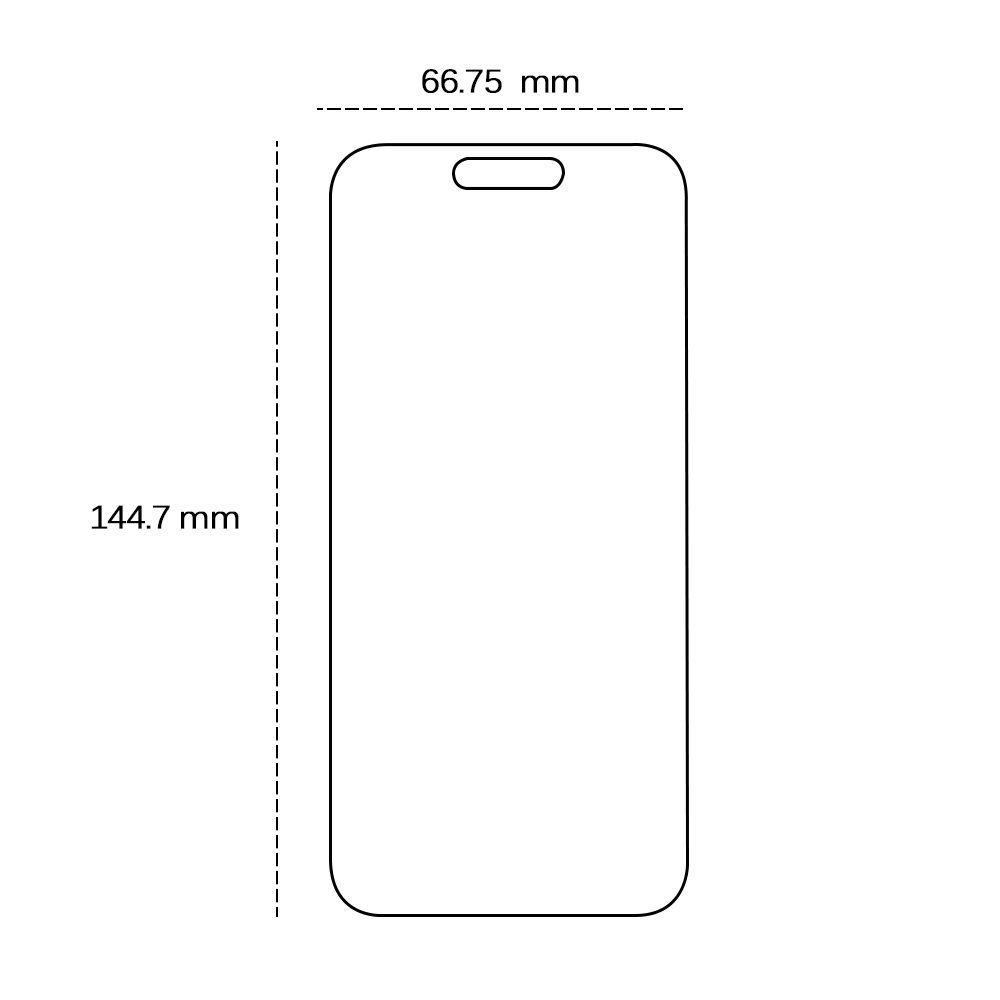 Tempered glass 2,5D for iPhone 16 Pro / 17 / 17 Pro