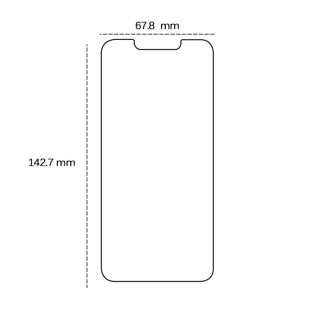 Tempered glass 2,5D for iPhone 16e