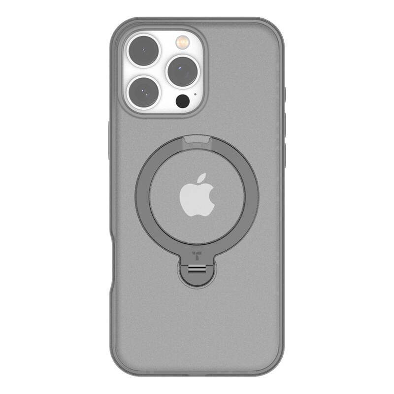 46123_1 Torras Ostand Spin Case for iPhone 16 Pro Max (Gray)