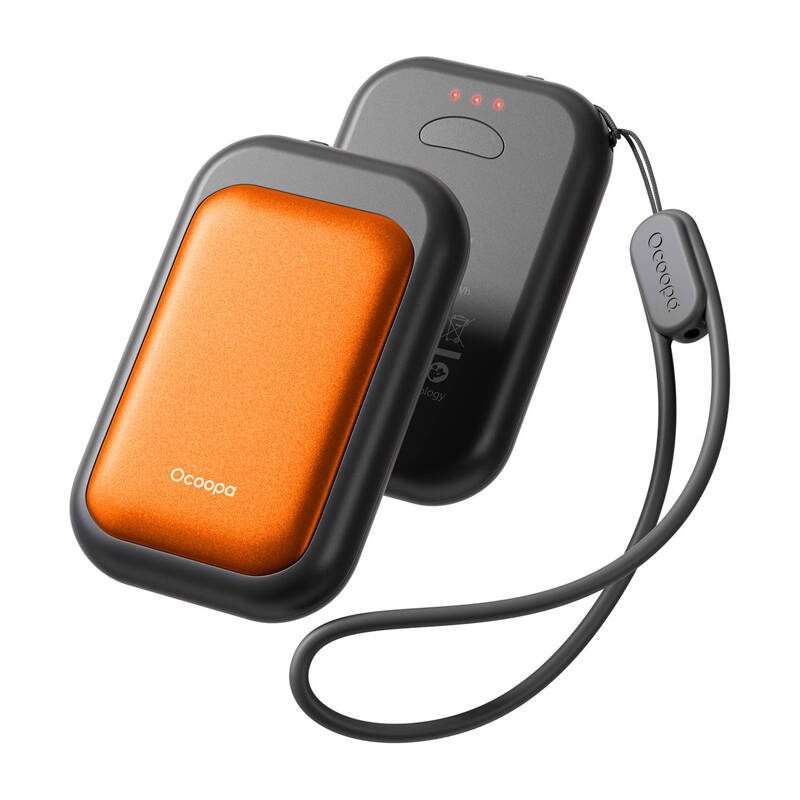 46485_1 Ocoopa UT4 Young 2x2500 mAh hand warmer, USB-C, black and orange