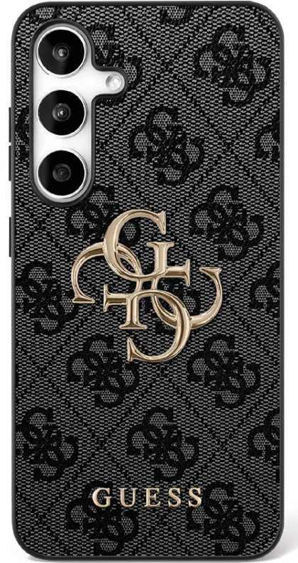 Guess case for Samsung Galaxy S25 FE HC PU LEATHER 4G METAL LOGO black