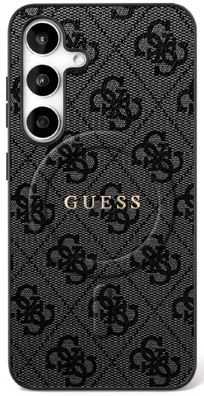 Guess case for Samsung Galaxy S25 HC MAGSAFE PU 4G RING CLASSIC LOGO czarna
