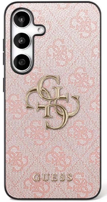 Guess case for Samsung Galaxy S25 FE HC PU LEATHER 4G METAL LOGO pink
