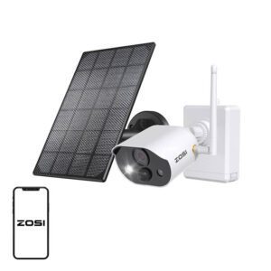 49753_1 Εξωτερική κάμερα IP με ηλιακό πάνελ ZOSI C306Pro WiFi 3MP IP66