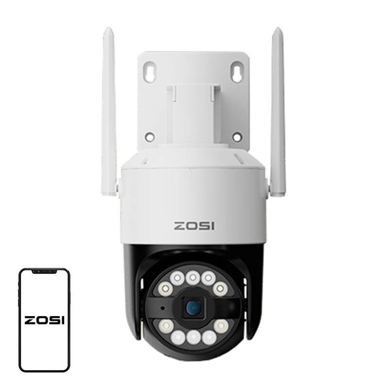 49759_1 ZOSI C296 WiFi 8MP dual Pan Tilt IP66 εξωτερική κάμερα + κάρτα microSD 32GB