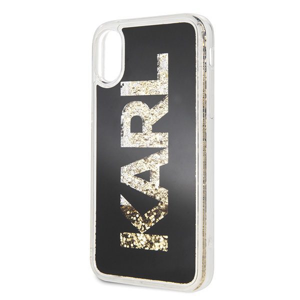 51603_3 Karl Lagerfeld Karl Logo Glitter iPhone X/Xs Case - Blackeng
