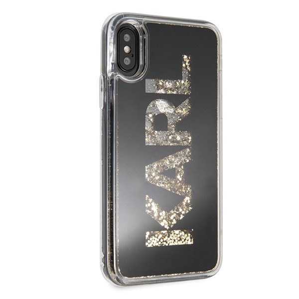 51603_5 Karl Lagerfeld Karl Logo Glitter iPhone X/Xs Case - Blackeng