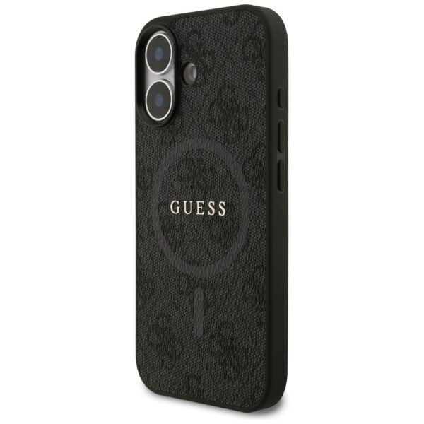 GUESS case for IPHONE 17 compatible with MagSafe GUHMP17SG4GFRK (PU 4G Ring Classic Logo) black