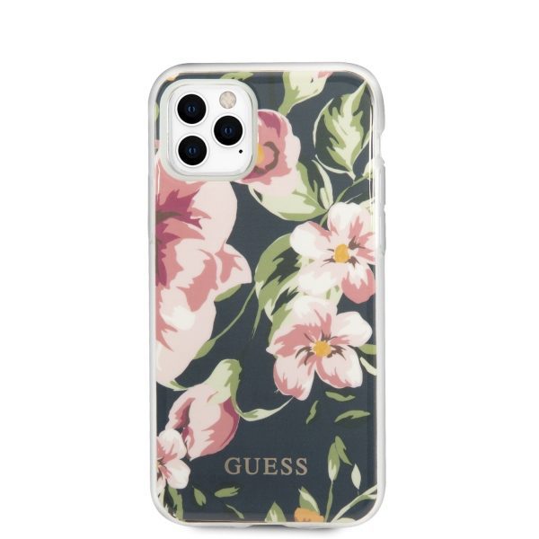 Guess GUHCN65IMLFL03 iPhone 11 Pro Max granatowy/navy N°3 Flower Collectioneng