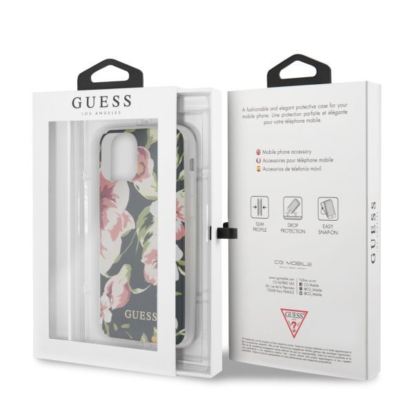Guess GUHCN65IMLFL03 iPhone 11 Pro Max granatowy/navy N°3 Flower Collectioneng