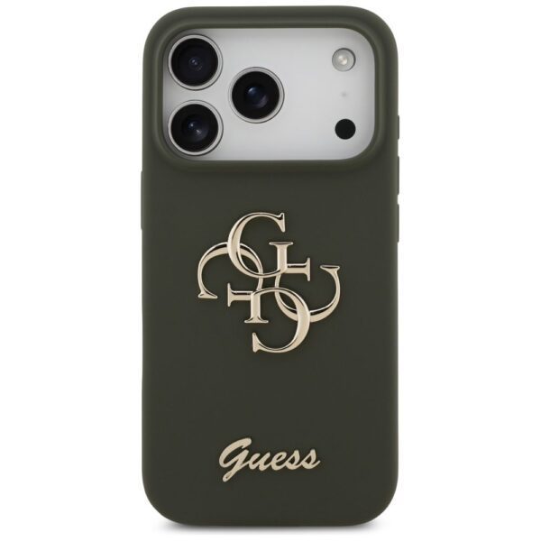 GUESS case for IPHONE 17 Pro GUHCP17LSC4GSMA (Silicone W/ Big 4G Script) khaki