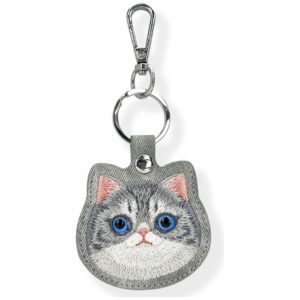 74a1549b5637e73db72fadc3b6414fd2 NIMMY case for tracker / keychain BIG EYED PET 2.0 Cat gray