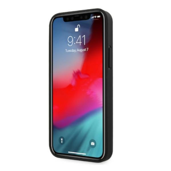 Ferrari FESAXHCP12LBK iPhone 12 Pro Max 6.7" black/black hardcase On Track Carbon Stripeeng