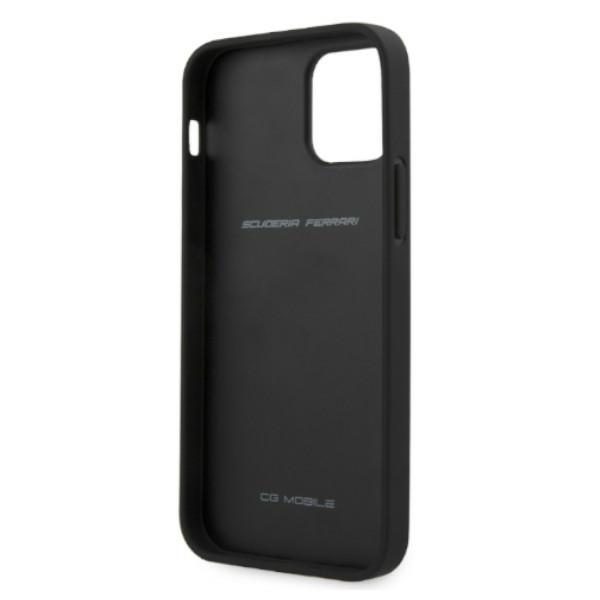 Ferrari FESAXHCP12LBK iPhone 12 Pro Max 6.7" black/black hardcase On Track Carbon Stripeeng