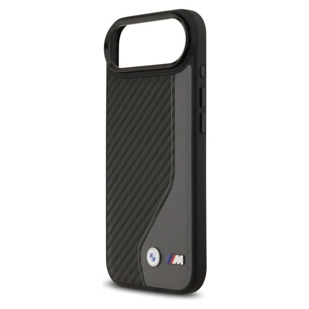 7865d3158f10102a0ea2b2c067ec92a3 BMW case for IPHONE 17 Air compatible with MagSafe BMHMP17M25PCCSCAK (PU Carbon Logo) anthracite