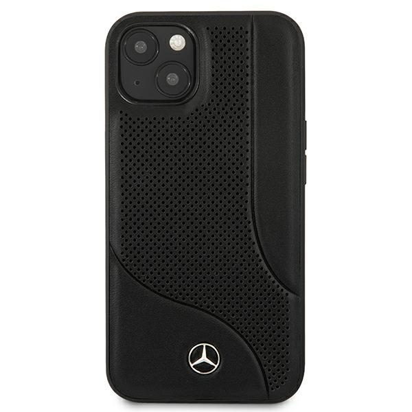Mercedes MEHCP13SCDOBK iPhone 13 mini 5,4" czarny/black hardcase Leather Perforated Areaeng
