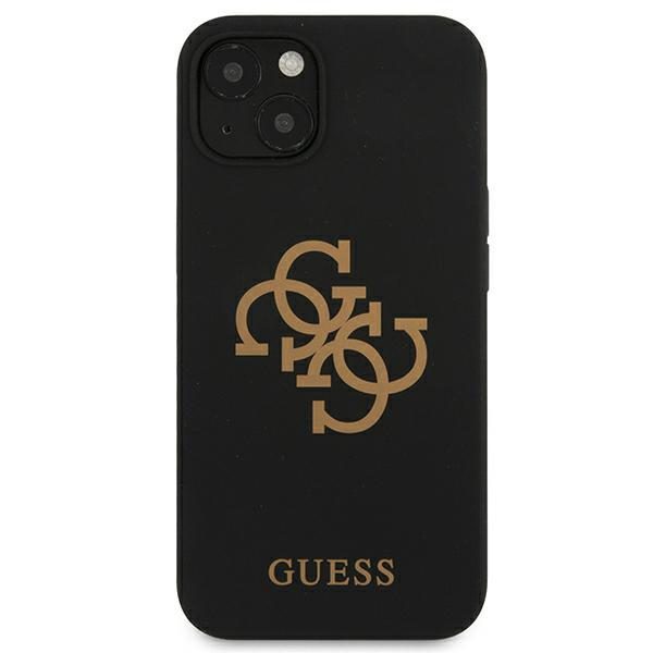 Guess GUHCP13MLS4GGBK iPhone 13 6,1" czarny/black hard case Silicone 4G Logoeng