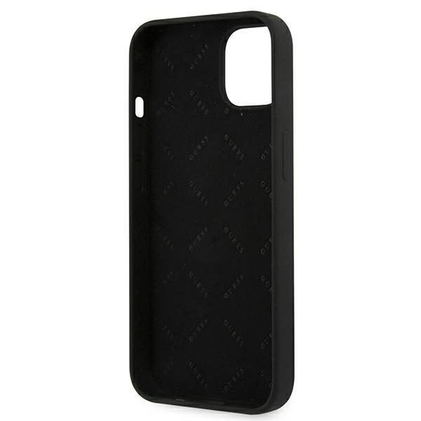 Guess GUHCP13MLS4GGBK iPhone 13 6,1" czarny/black hard case Silicone 4G Logoeng