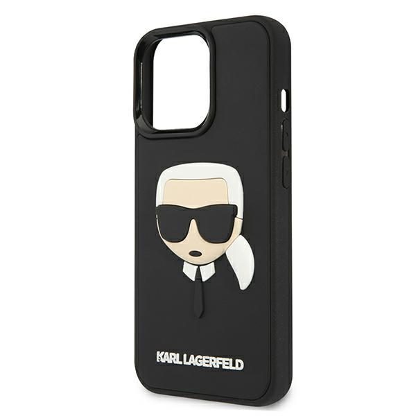 Karl Lagerfeld KLHCP13LKH3DBK iPhone 13 Pro / 13 6,1" czarny/black hardcase 3D Rubber Karl`s Headeng
