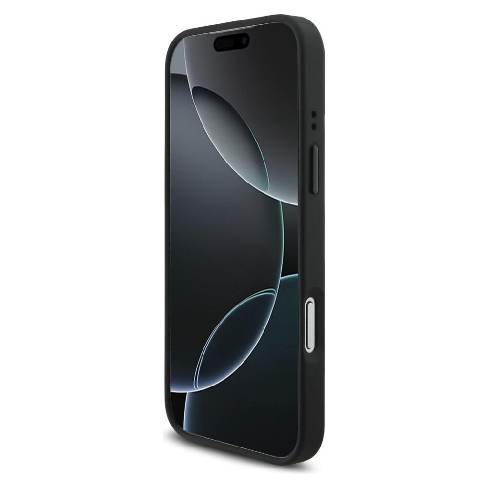 BMW case for IPHONE 17 Pro Max compatible with MagSafe BMHMP17X25PCCSCAK (PU Carbon Logo) anthracite