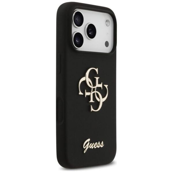 GUESS case for IPHONE 17 Pro GUHCP17LSC4GSMK (Silicone W/ Big 4G Script) black