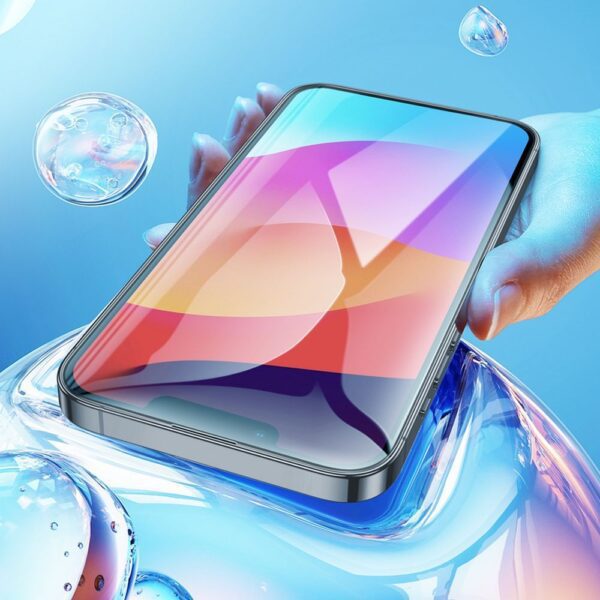 bc341fee71c0cff22488228e385ebaf8 HOCO tempered glass HD 5D Guardian shield (SET 10in1) - for iPhone 15 / 16 black (G14)