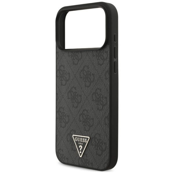 de5986509b6c0a3a336d31ff037b5153 GUESS case for IPHONE 17 Pro Max compatible with MagSafe GUHMP17XP4TSDPPSK (4G PU W/ Strap Triangle Logo) black