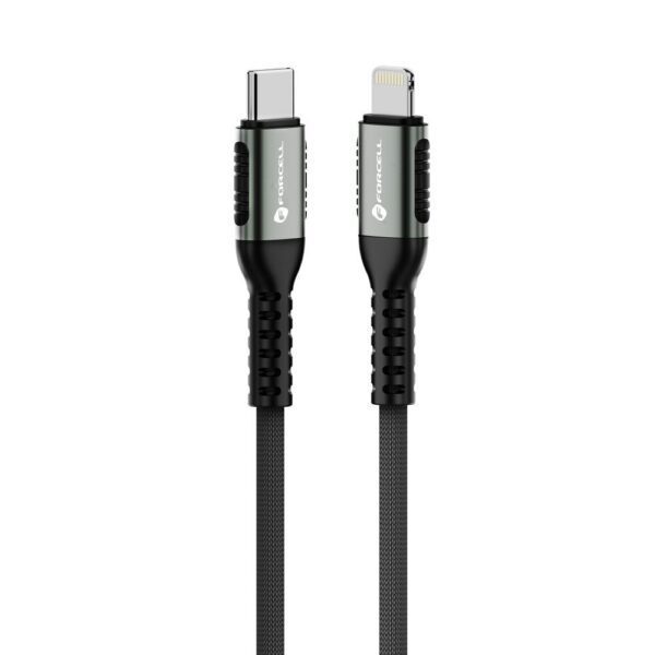 ed7b983f09a8ba5b2cee2f0dd56e8257 FORCELL F-ENERGY C259 cable Type C to Lightning PD 3A 27W Cafule 0,5 m black