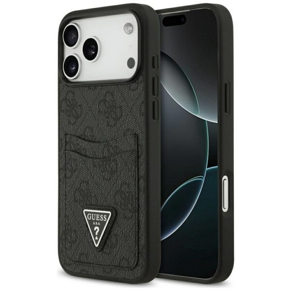 GUESS case for IPHONE 17 Pro Max GUHCP17XP4TPK (4G Double Card Triangle) black