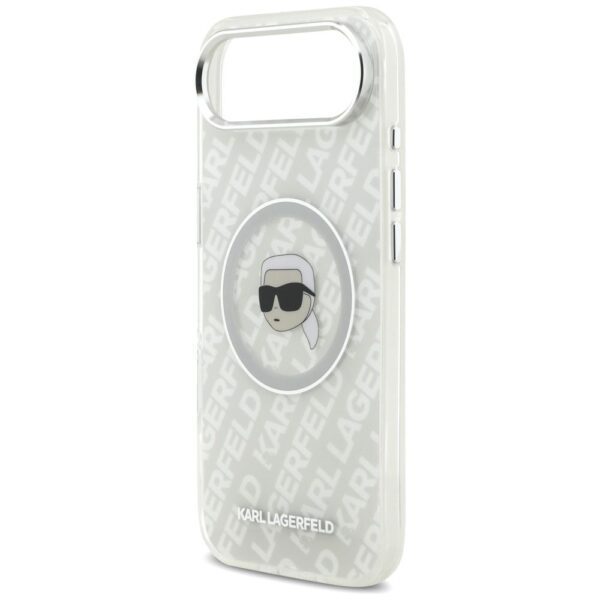 KARL LAGERFELD case for IPHONE 17 Air compatible with MagSafe KLHMP17MHMKBKHOG (IML KL Head Logo) gray