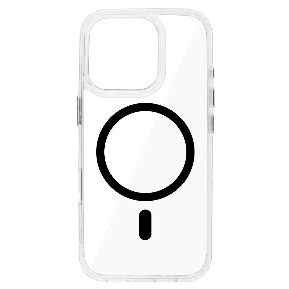 Glossy Magsafe Clear Case do Iphone 15 Pro Max black