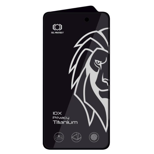 foto_add-329191 Tempered glass Tel Protect 10X Privacy Titanium for Iphone 17 Pro Max