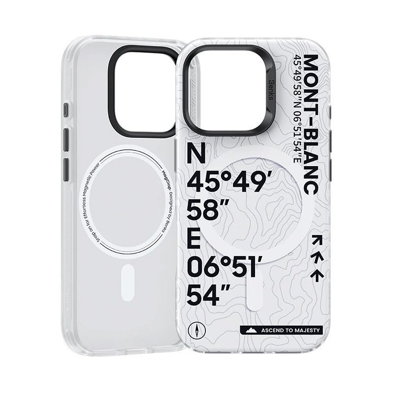 Benks Magnetic Armor Air Kevlar 600D Summit Mont-Blanc (A065) do Iphone 16 Pro