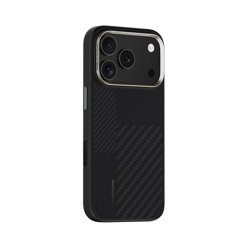 Benks Montage Magnetic Armor Pro Kevlar Case Metal Frame 600D+1500D (MA68) for Iphone 17 Air black (Camera Control Button)