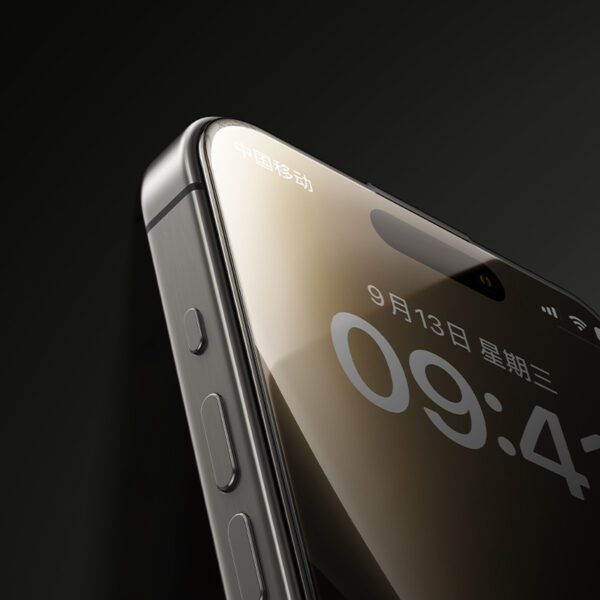 Benks Tempered glass Arc Shield Full Coverage (GA61) for Iphone 15 Pro black