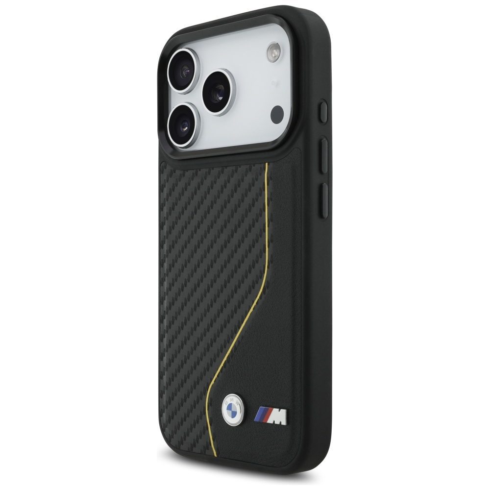 Original Case BMW M Carbon Line & Logo MagSafe for iPhone 17 Pro yellow