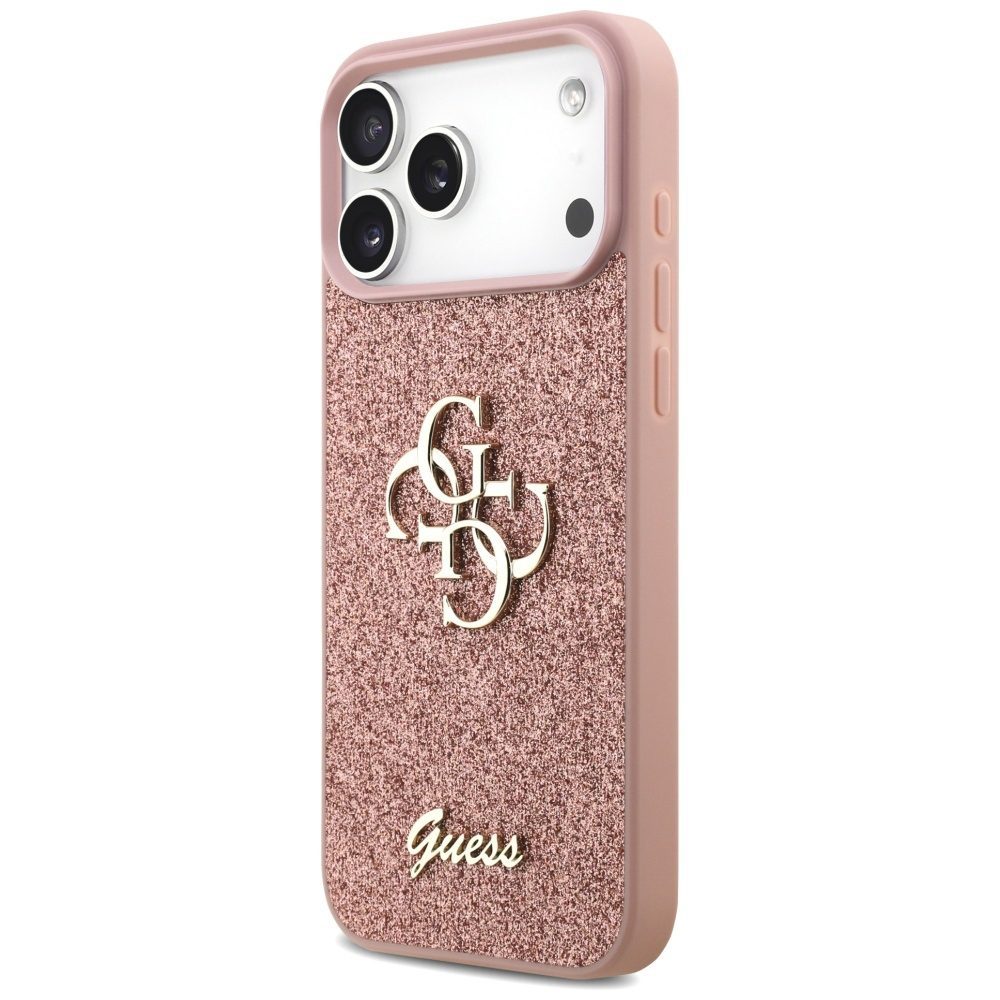 foto_add-330141 Original Case GUESS Fixed Glitter Big 4G for Iphone 17 Pro Max pink